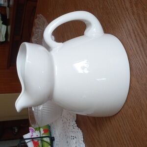 Crate&Barrel white pitcher